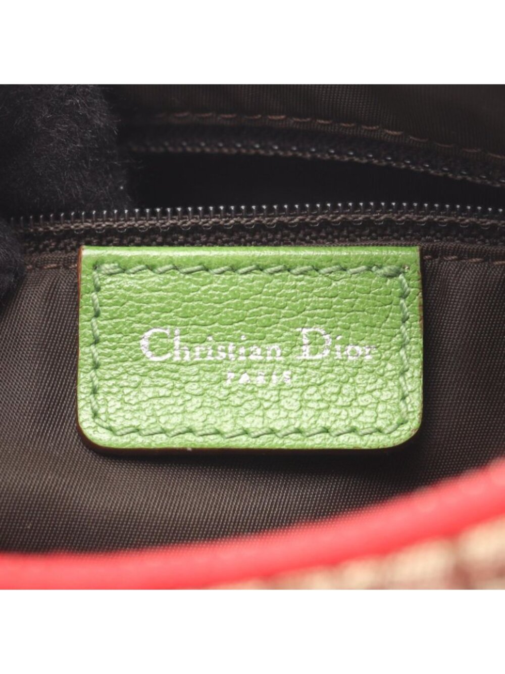 Dior Shoulder Bag Rasta Trotter Saddle Pocket Beige Multi Canvas Leather - Picture 4 of 15